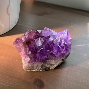 Purple Amethyst Quartz Crystal Cluster